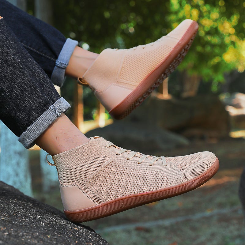 New High-Top Hiking Wide Shoes Breathable Non-Slip Wide-Head Barefoot Casual Shoes Fitness Shoes Yoga Shoes - Image 2
